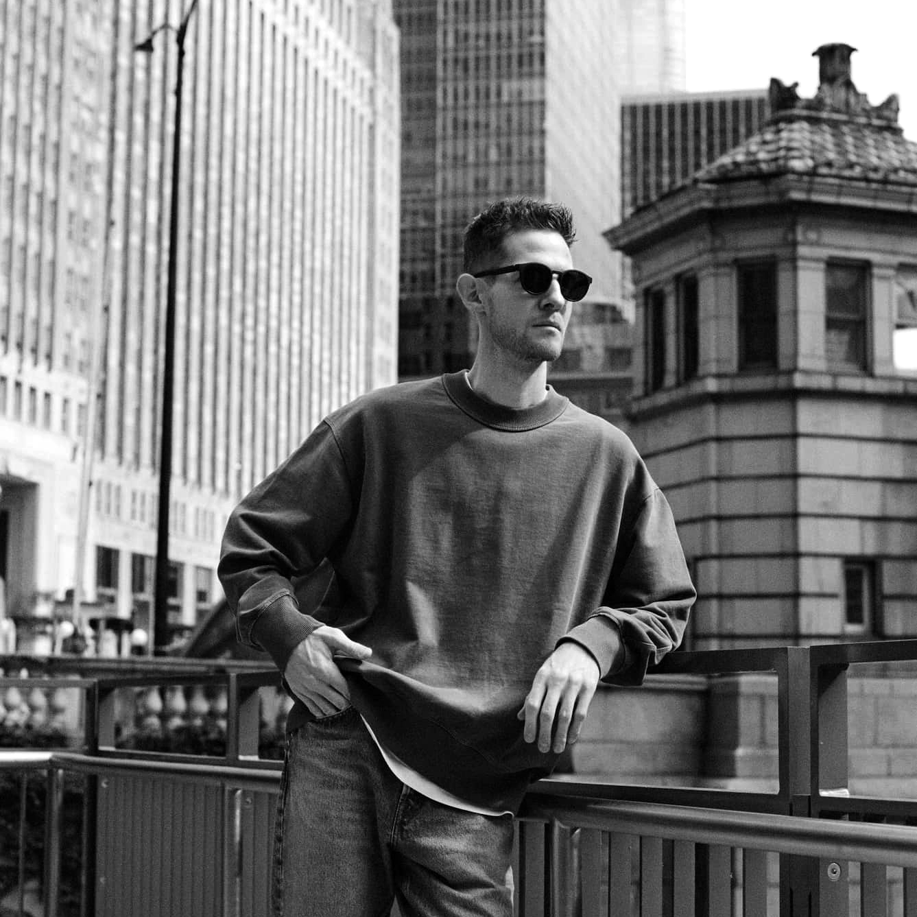 Photo of Kyle Wagner in black and white